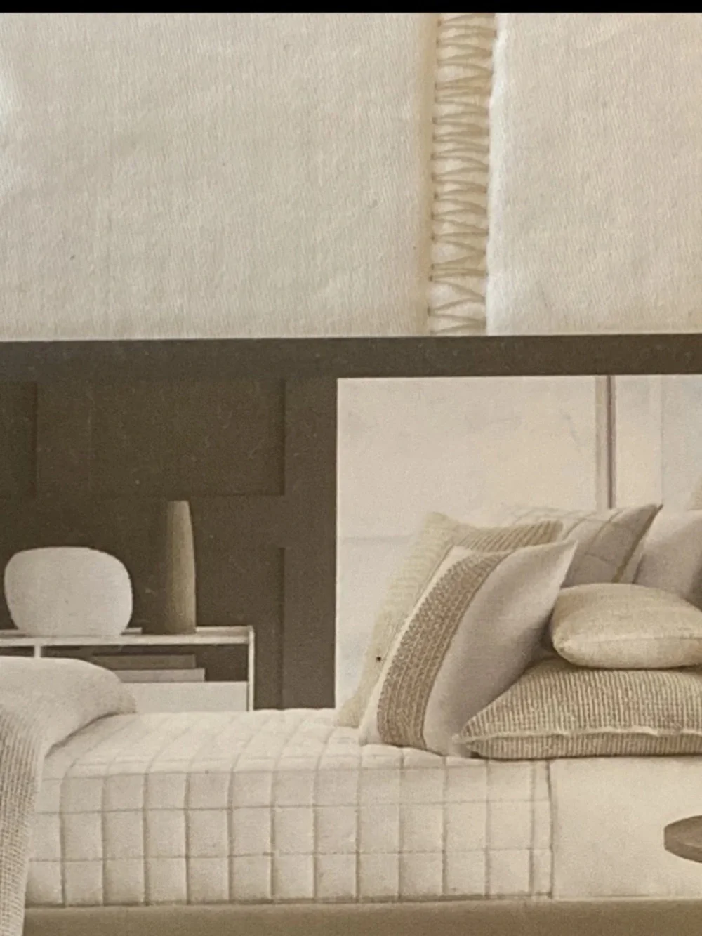 Macy‘s Hotel Collection Waffle Weave Queen Quilted quilt Linen Cotton White